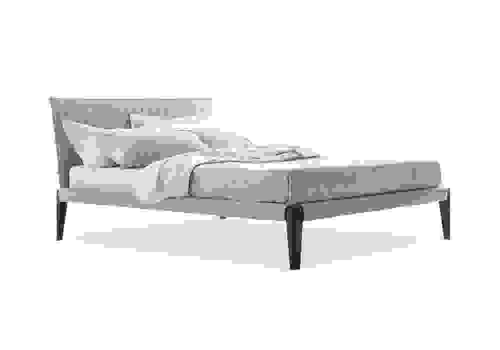 Kombiniertes Stoff-Holz-Bett