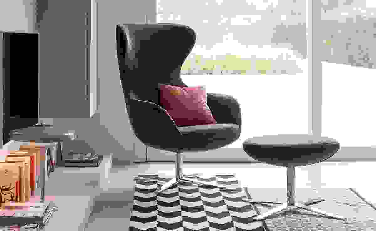 Schalenförmiger Vintage-Sessel
