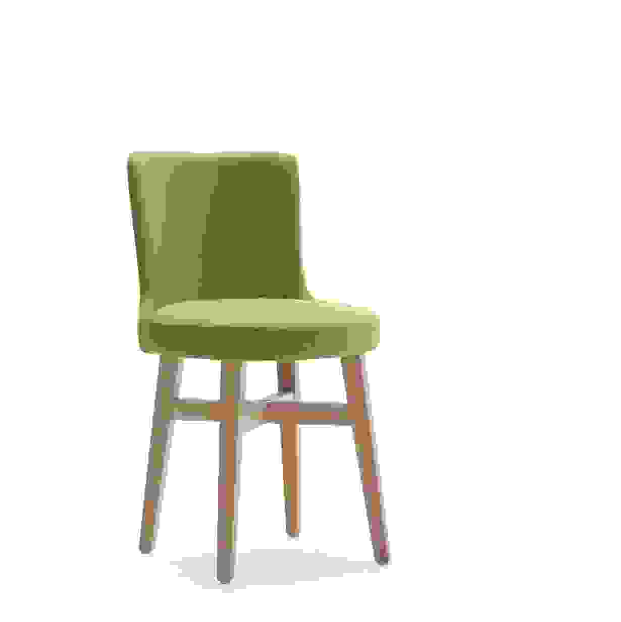 Sedia in loden color verde pisello