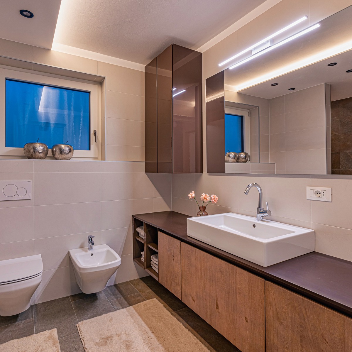 Bathroom planning for a new-build apartment, first occupancy