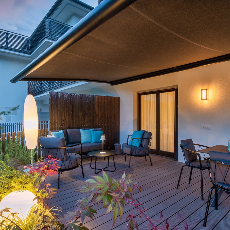 komplette Außengestaltung für Ferienappartement