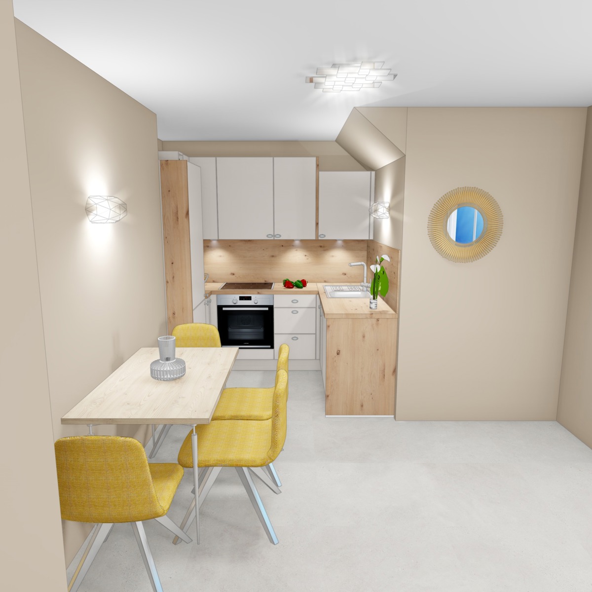 Small and functional kitchen