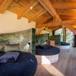 Chalets Valsegg - la piscina nella foresta