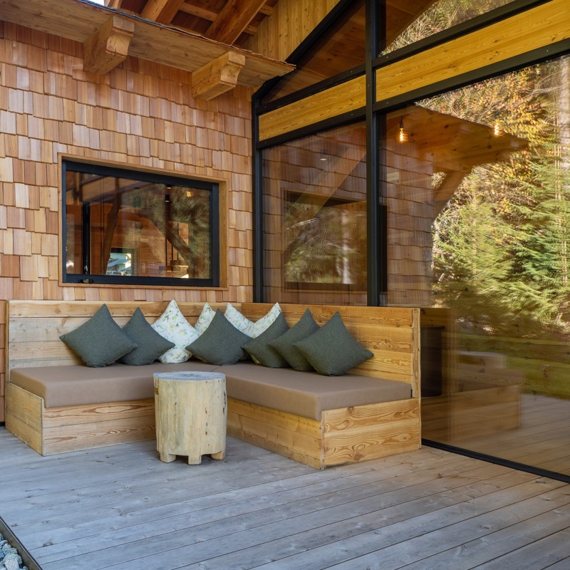 Chalets Valsegg - la piscina nella foresta